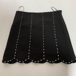 Zara crystal mini skirt in black M